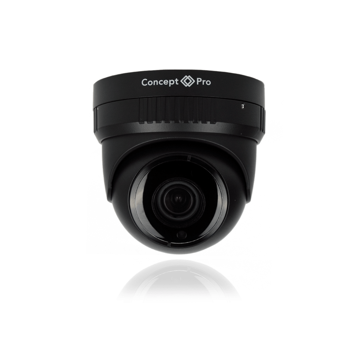 8MP IP Eyeball Motorised Zoom Camera in Black Grey