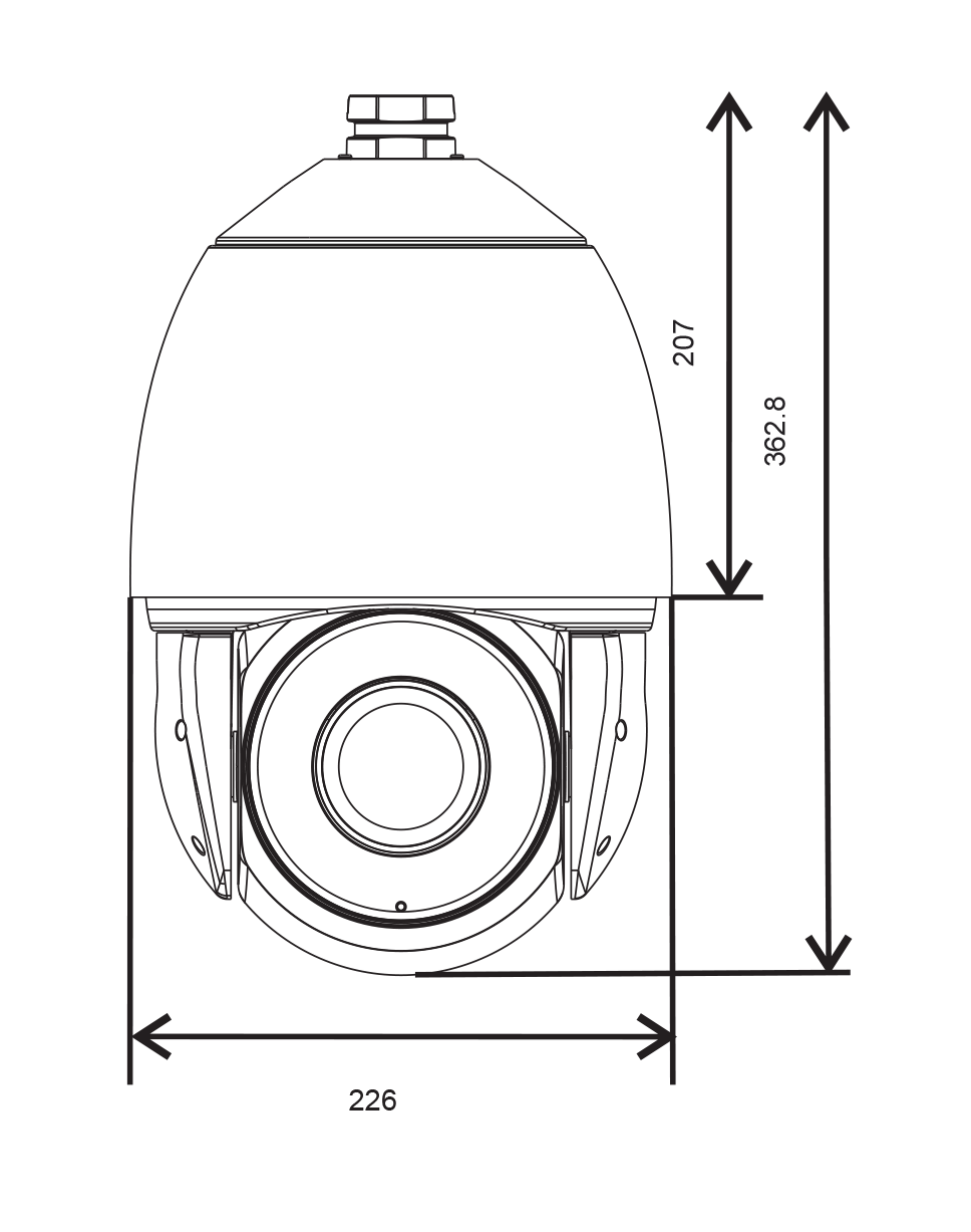 CP-HSD230-IP2M dimensions