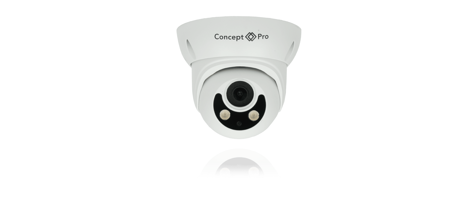 White front facing Concept Pro Turret Camera