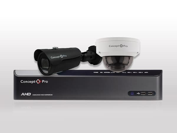 Concept Pro product range AHD recorder, ColourSmart bullet and dome camera